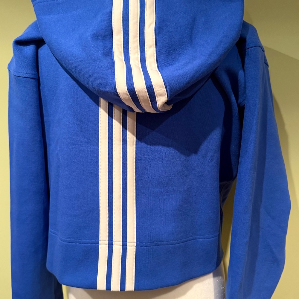 ADIDAS FARM RIO hoodie cropped royal blue XS New With tags! Butterfly - Picture 4 of 9
